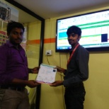 Receiving my second certification