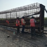 PSC girder reinforcement work